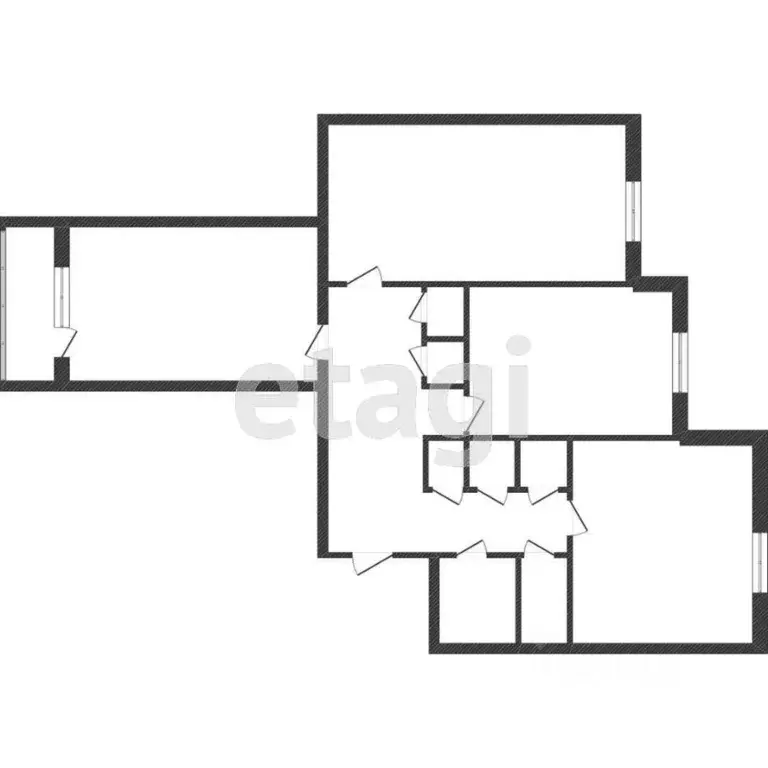 3-к кв. Ямало-Ненецкий АО, Новый Уренгой Сибирская ул., 21 (66.2 м) - Фото 1