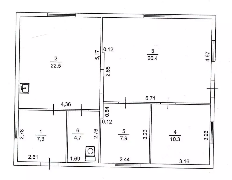 Дом в Удмуртия, Завьяловский район, д. Старый Бор Лесная ул. (81 м) - Фото 1