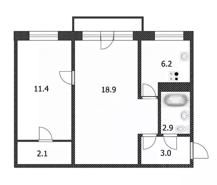 2-комнатная квартира: Барнаул, микрорайон Западный, Горно-Алтайская ... - Фото 0