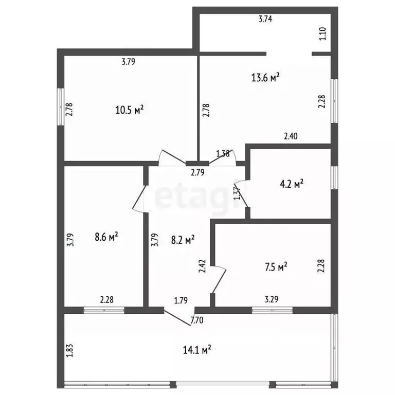 Дом в Крым, Судак ул. Инициативных (70 м) - Фото 2