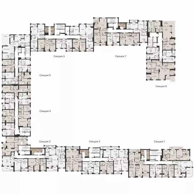 3-к кв. Ростовская область, Ростов-на-Дону Ривьера жилой квартал,  ... - Фото 2