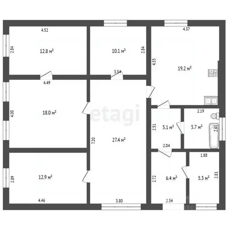 Дом в Ростовская область, Матвеево-Курганский район, Анастасиевское ... - Фото 2