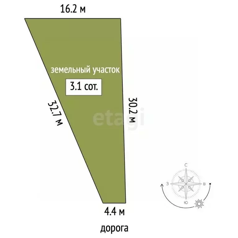 Участок в Ростовская область, Ростов-на-Дону Защитник садовое ... - Фото 2