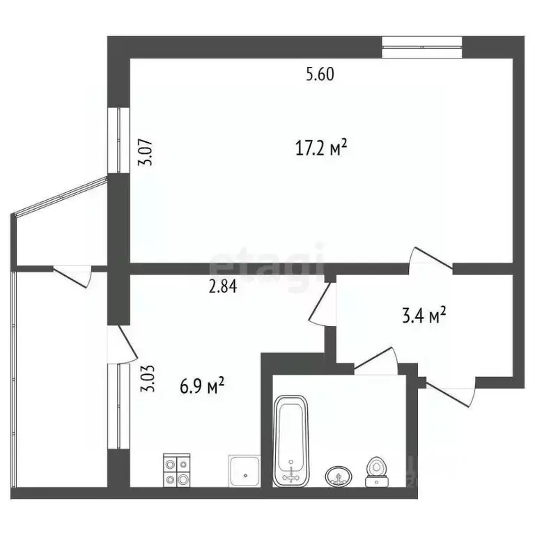 1-к кв. Камчатский край, Петропавловск-Камчатский Звездная ул., 1 ... - Фото 1