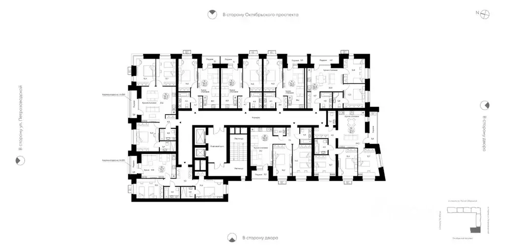 1-к кв. Коми, Сыктывкар Октябрьский просп., 139 (45.2 м) - Фото 2