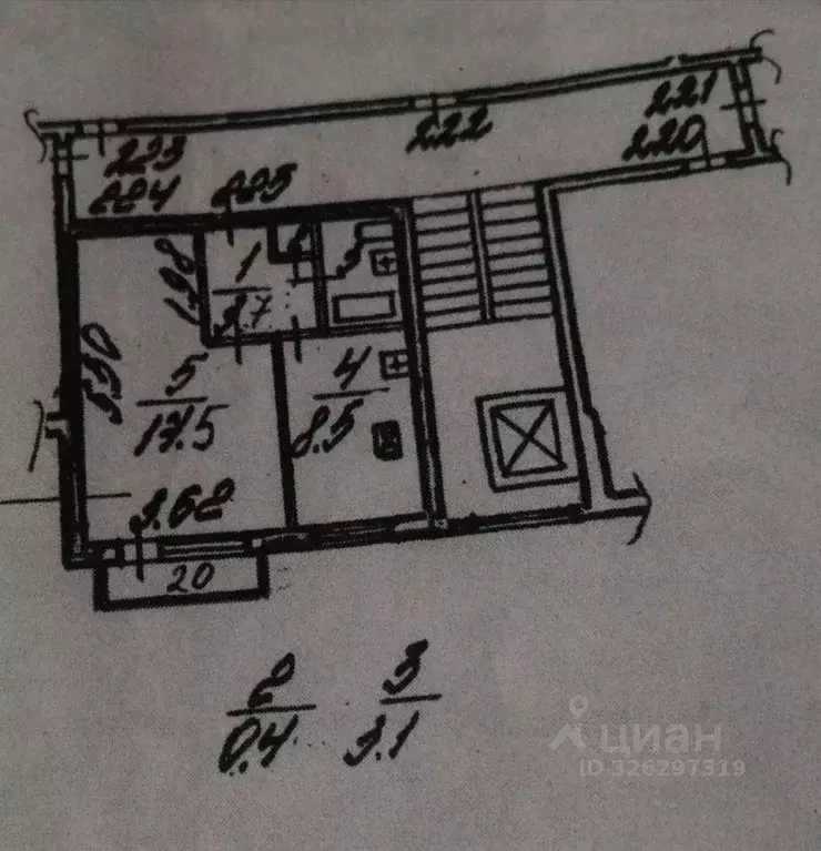 Квартира, 1 комната, 33.2 м - Фото 1