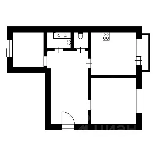 2-к кв. Башкортостан, Дюртюли ул. Ленина, 38 (46.9 м) - Фото 1