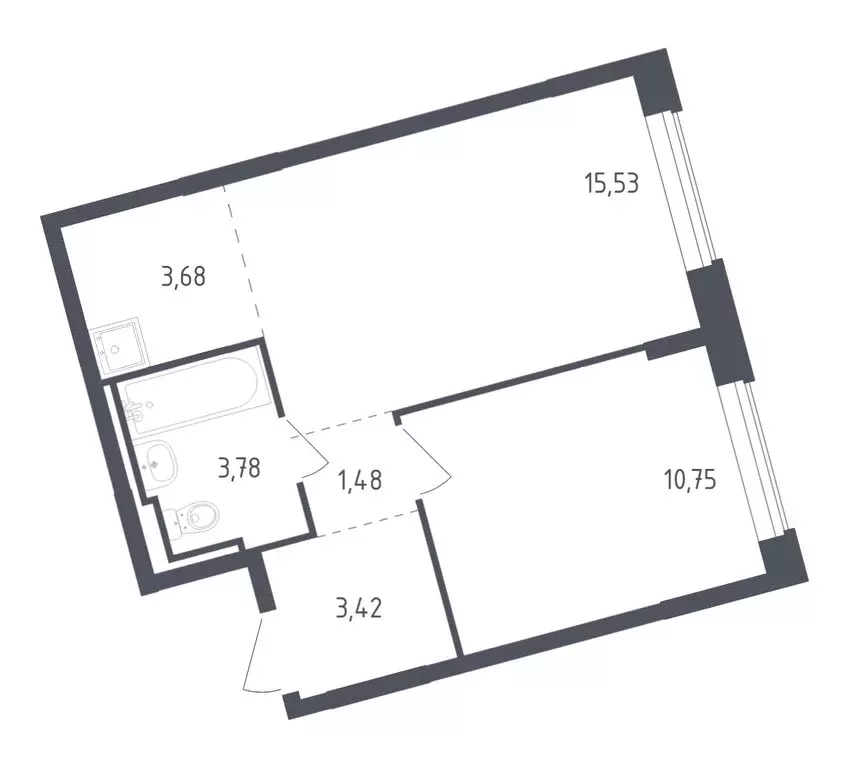 1-комнатная квартира: село Лайково, микрорайон Город-Событие, ЖК ... - Фото 1