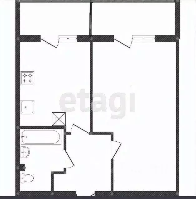 1-к кв. Костромская область, Кострома Чернореченский проезд, 6 (40.3 ... - Фото 2