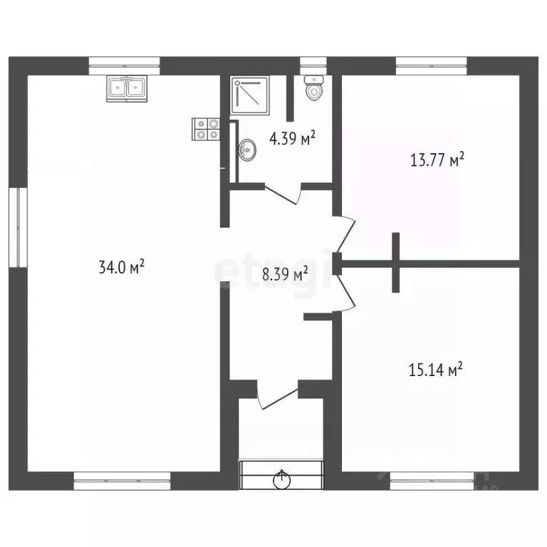 Дом в Тюменская область, Тюмень СОСН Березка-3 тер., ул. 21-я (76 м) - Фото 1