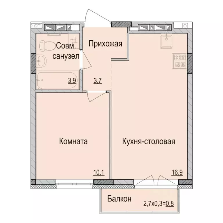 1-к кв. Удмуртия, Ижевск Камбарская ул., 94к3 (35.56 м) - Фото 0