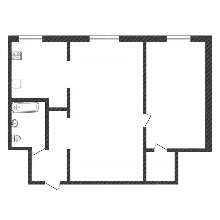 2-к кв. Нижегородская область, Нижний Новгород ул. Бекетова, 23 (40.7 ... - Фото 2