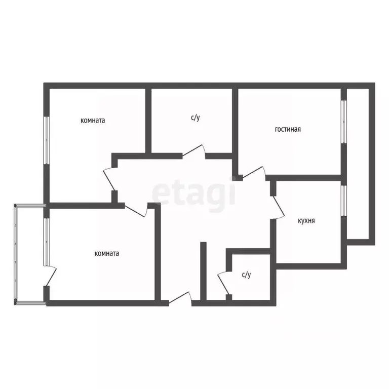 3-к кв. Бурятия, Улан-Удэ ул. Шаляпина, 5А (69.1 м) - Фото 0