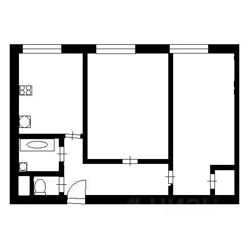 2-к кв. Санкт-Петербург Новоизмайловский просп., 3 (44.6 м) - Фото 2