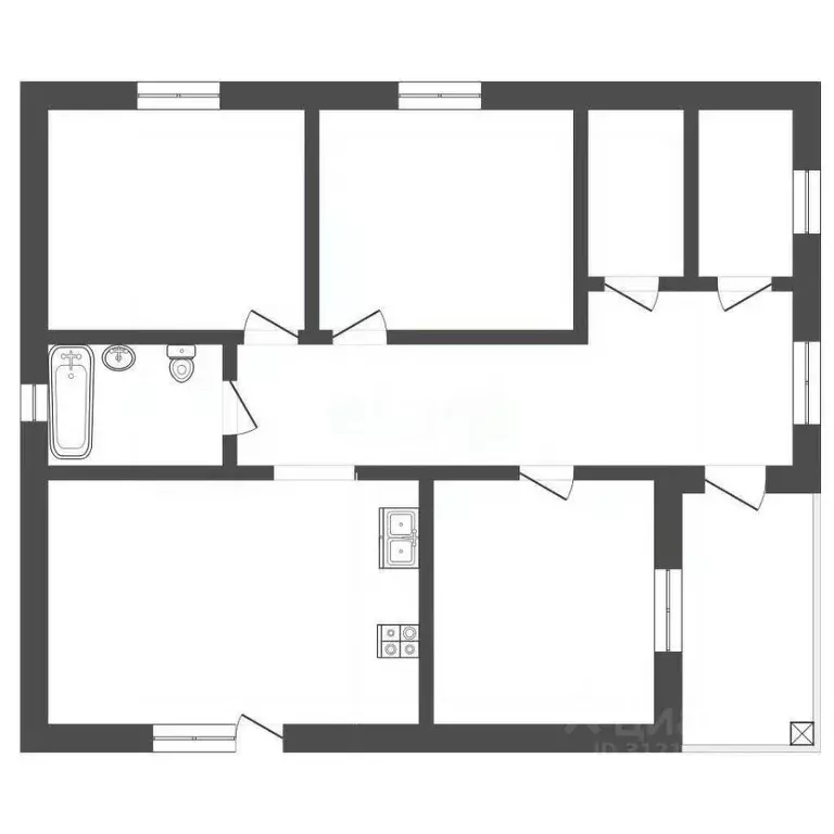 Дом в Тюменская область, Тюменский район, д. Малиновка  (110 м) - Фото 0