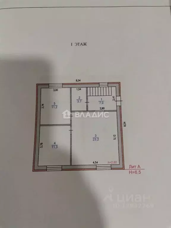 Дом в Пензенская область, Бессоновский район, с. Грабово Колхозная ... - Фото 1