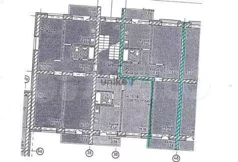 2-к. квартира, 54 м, 3/3 эт. - Фото 0