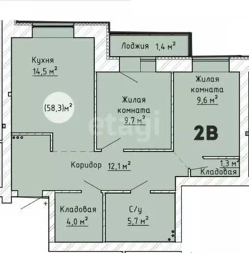 2-комнатная квартира: Тольятти, улица 40 лет Победы, 4 (58 м) - Фото 0