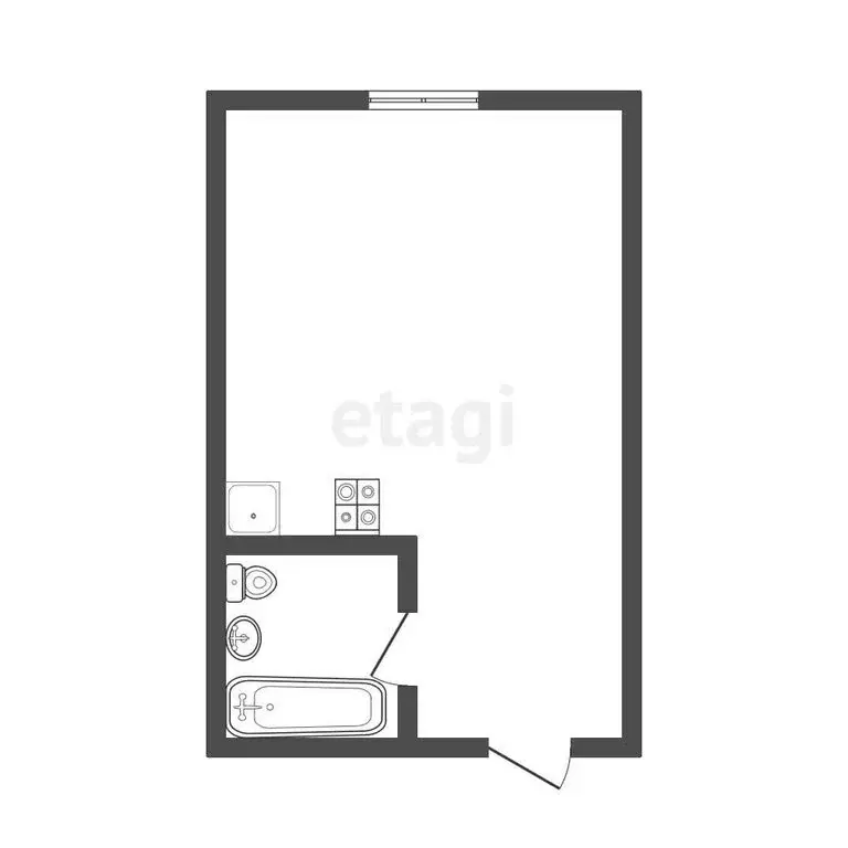 1к в -комнатной квартире (18.4 м) - Фото 1