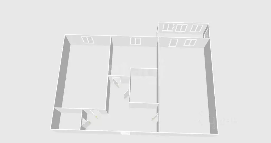 2-к кв. Сахалинская область, Южно-Сахалинск Сахалинская ул., 3 (44.0 ... - Фото 2