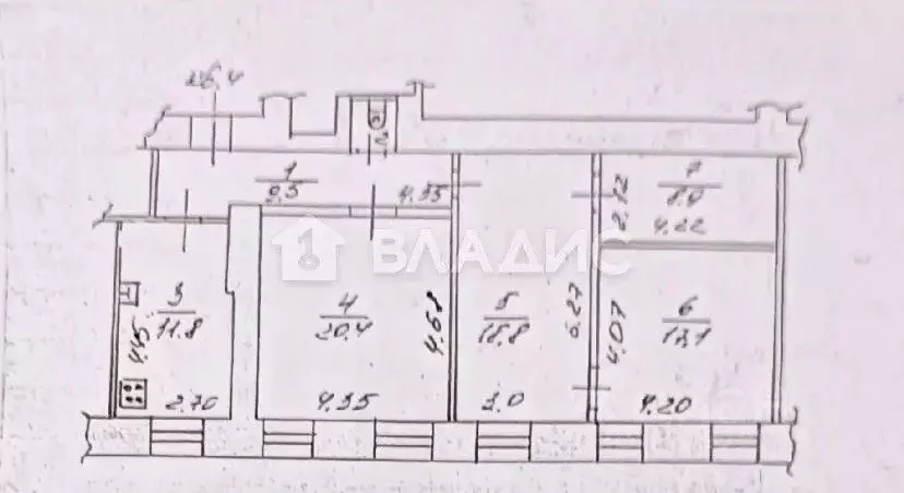 4-к кв. Владимирская область, Владимир Лыбедский проезд, 1 (87.5 м) - Фото 2