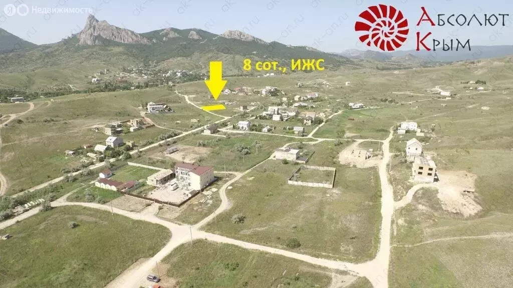 Участок в Коктебель, улица Шевченко (8.1 м) - Фото 0