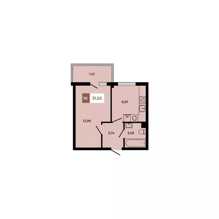 1-к кв. Ростовская область, Аксайский район, Щепкинское с/пос, пос. ... - Фото 1