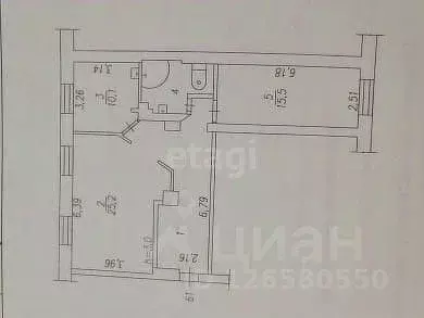 2-к кв. Кемеровская область, Новокузнецк ул. Ленина, 38 (72.1 м) - Фото 2