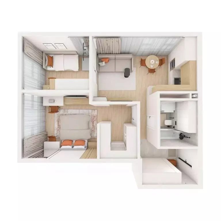 3-к кв. Приморский край, Владивосток ул. Нейбута (61.57 м) - Фото 2