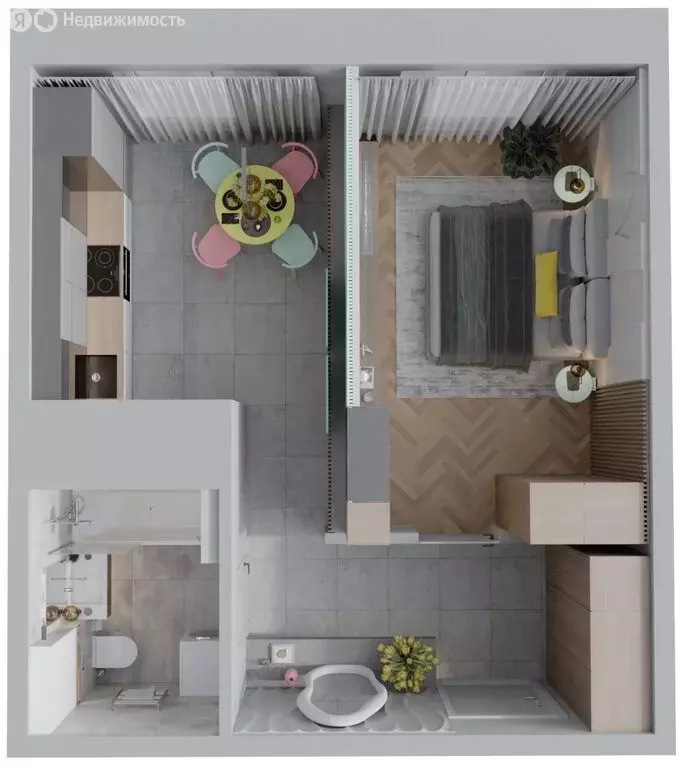 1-комнатная квартира: Иркутский муниципальный округ, рабочий посёлок ... - Фото 2