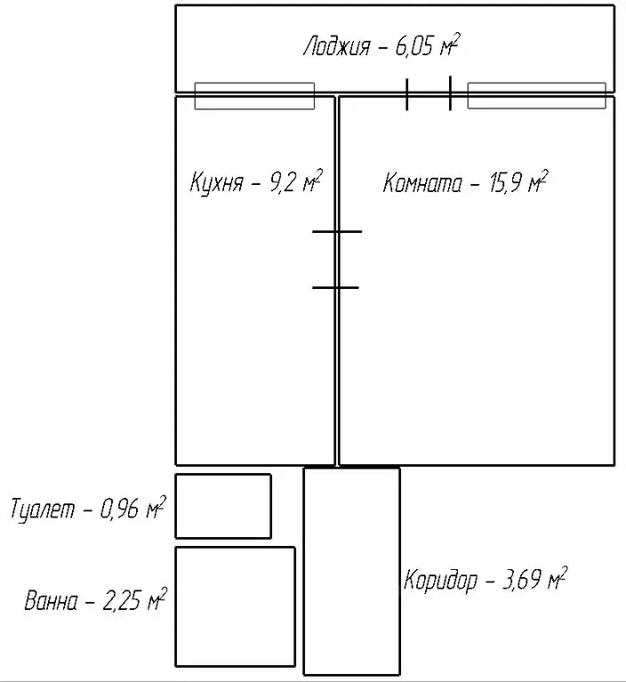 1-к кв. Москва Николоямская ул., 43К4 (32.0 м) - Фото 1