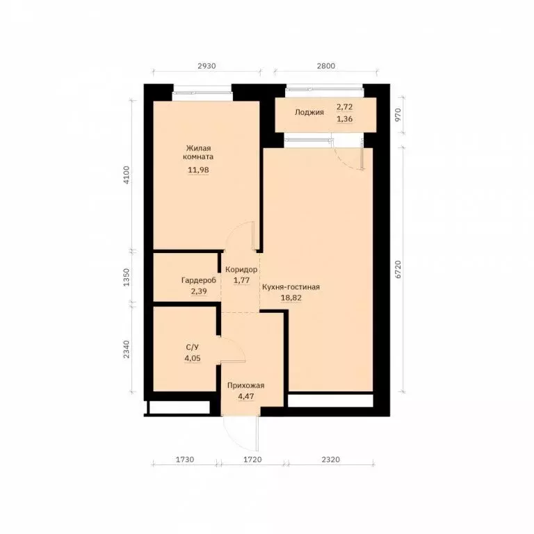 1-комнатная квартира: Екатеринбург, жилой район Уралмаш, ЖК Графит ... - Фото 1
