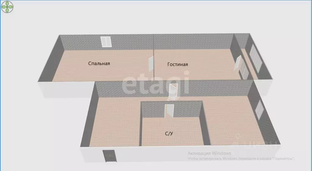 2-к кв. Сахалинская область, Южно-Сахалинск Пограничная ул., 52 (45.0 ... - Фото 2