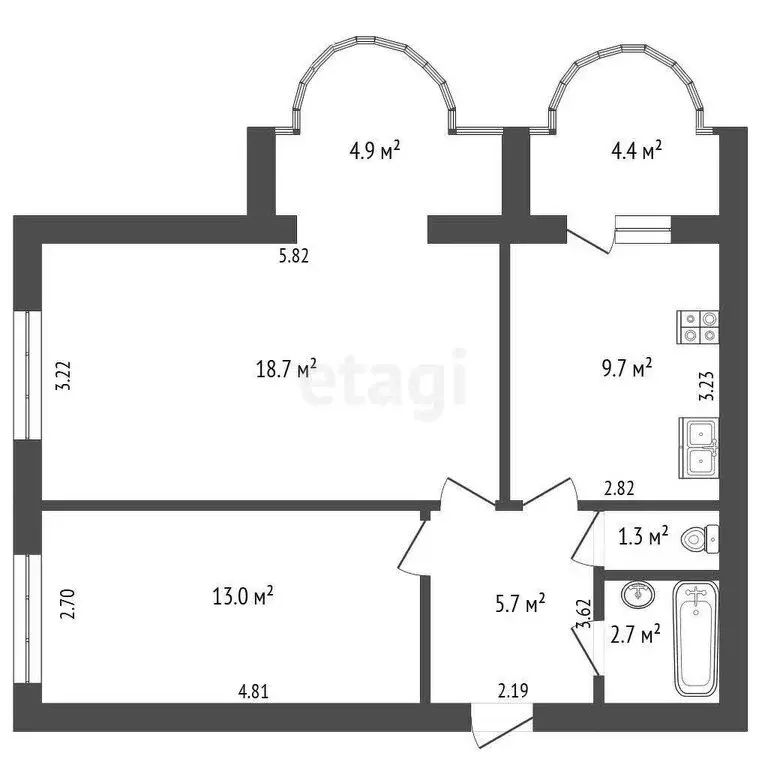 2-комнатная квартира: Самара, Путейская улица, 39 (59.8 м) - Фото 0