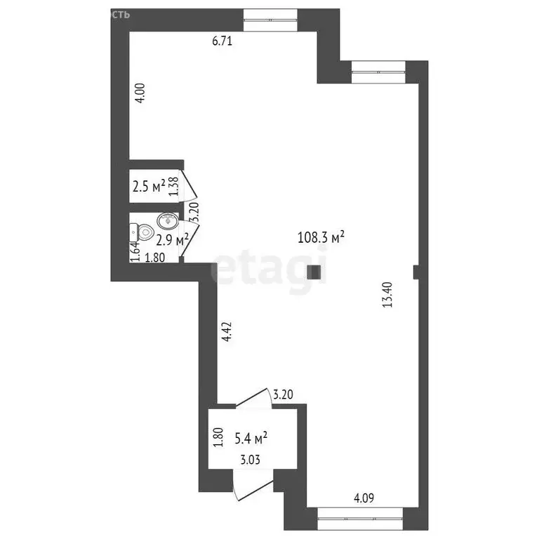 Офис (94.6 м) - Фото 0