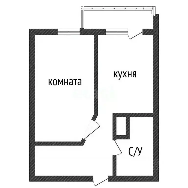 1-к кв. Приморский край, Владивосток 71-й мкр, ул. Ватутина, 12 (32.0 ... - Фото 1