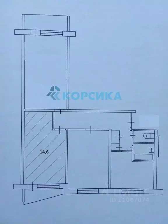 Комната Татарстан, Набережные Челны просп. Хасана Туфана, 13 (14.6 м) - Фото 1