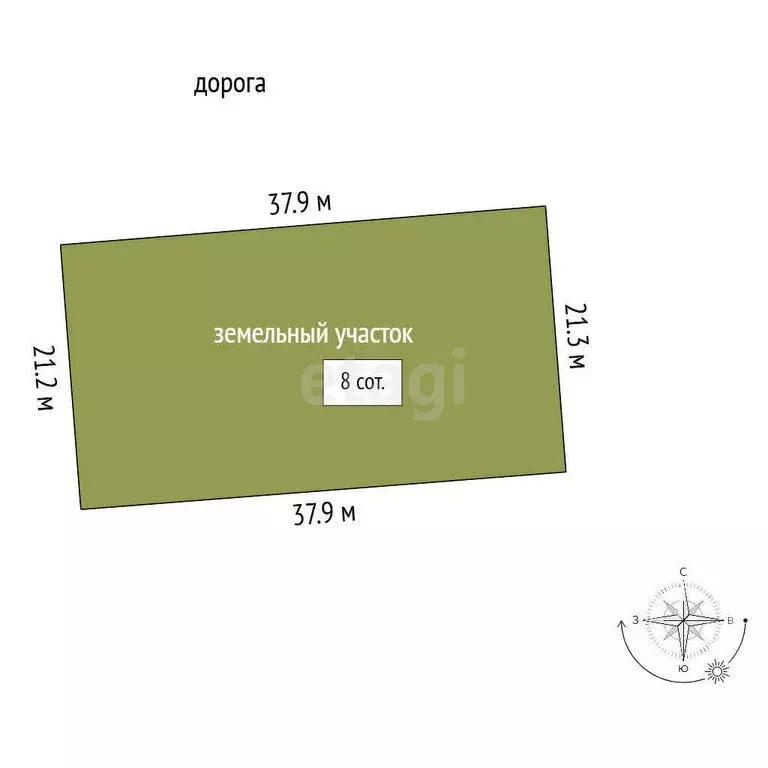 Участок в Симферопольский район, село Трудовое (7.96 м) - Фото 0