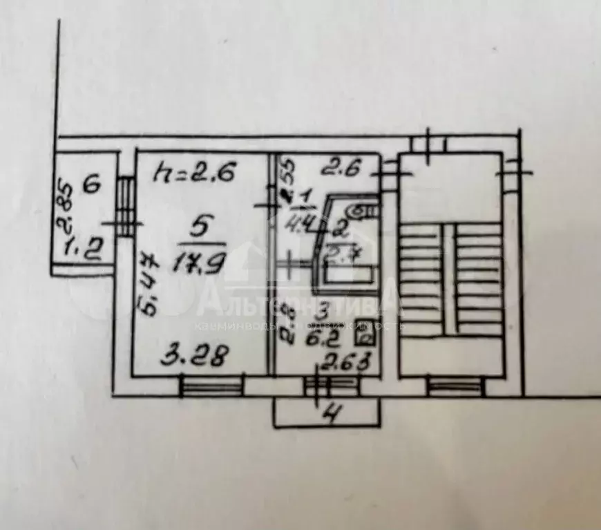 1-к. квартира, 35 м, 3/3 эт. - Фото 0