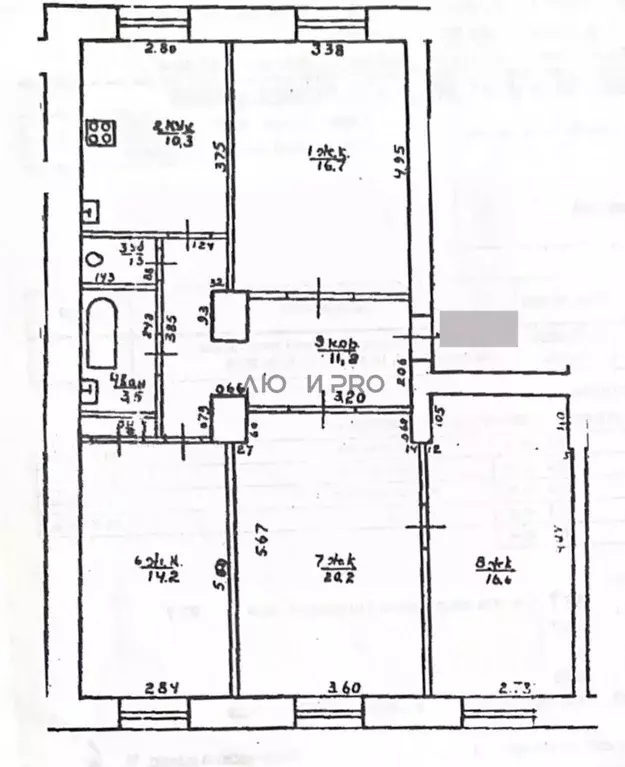 3-к кв. Башкортостан, Уфа ул. Калинина, 13 (94.7 м) - Фото 2