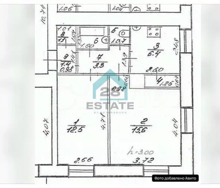 2-к кв. Санкт-Петербург 2-я Комсомольская ул., 28К2 (44.8 м) - Фото 1