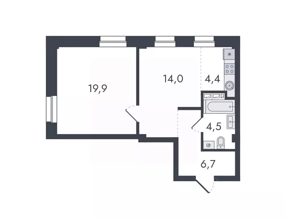 2-к кв. Кировская область, Киров ул. Чистопрудненская, 13 (49.5 м) - Фото 0