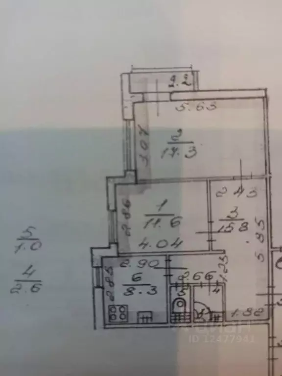 2-к кв. Санкт-Петербург бул. Новаторов, 21К3 (56.6 м) - Фото 2
