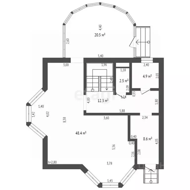 Дом в Брянская область, Брянский район, с. Глинищево пер. Вишневый ... - Фото 2