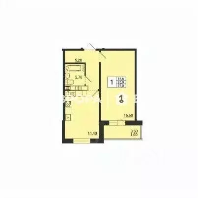 1-к кв. Челябинская область, Магнитогорск просп. Карла Маркса, 237/3 ... - Фото 2