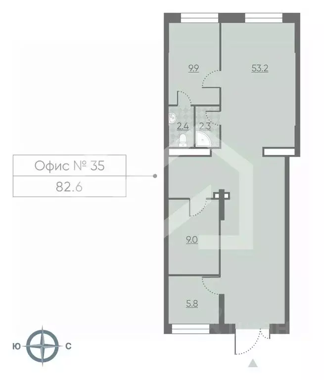 Помещение свободного назначения в Москва 2-й этап тер., Лучи жилой ... - Фото 2