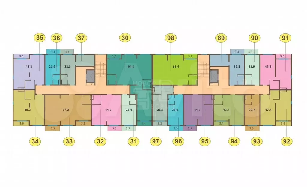Квартира-студия, 21,9 м, 5/7 эт. - Фото 0