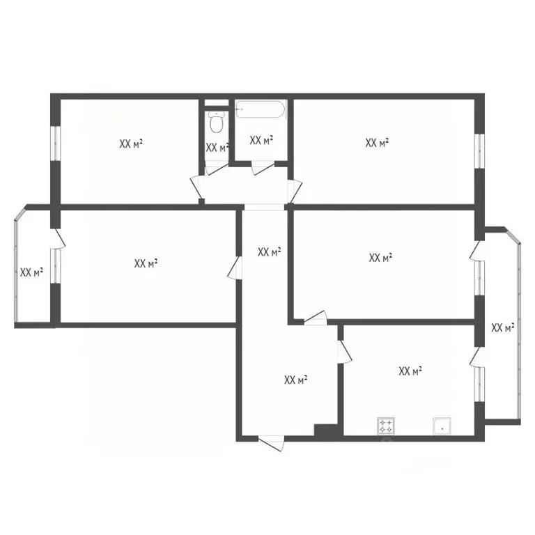 4-к кв. Тюменская область, Тюмень Одесская ул., 46 (109.0 м) - Фото 2