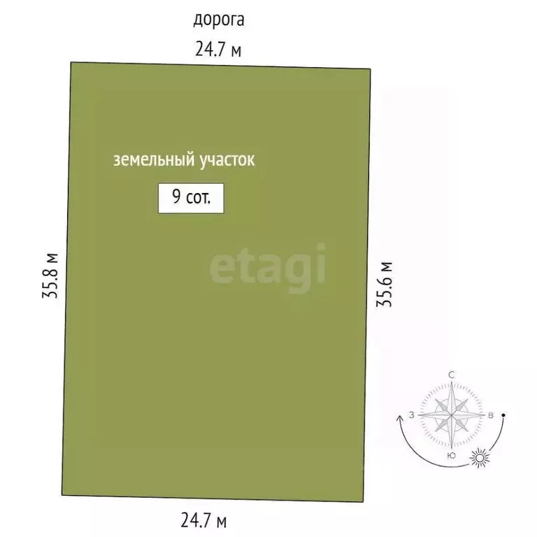 Участок в Тюменская область, Нижнетавдинский муниципальный округ, ... - Фото 1