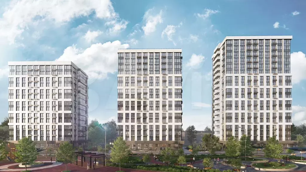 2-к. квартира, 46,6 м, 12/16 эт. - Фото 1